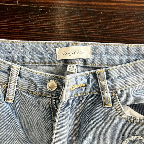 Angel Kiss Floral Patchwork Womens Jeans 3/26 - Picture 3 of 4